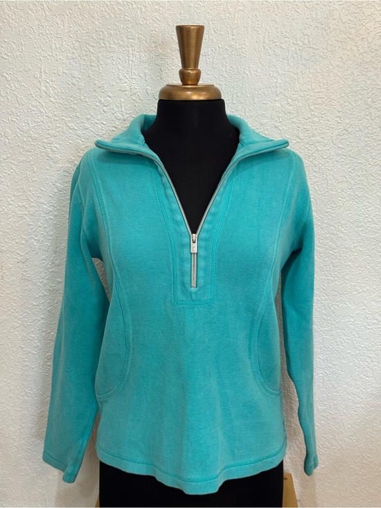 Tommy Bahama Tops - Tommy Bahama Teal Quarter-Zip Pullover